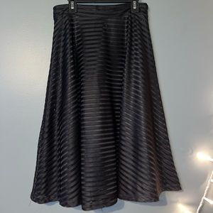 Striped high waisted skirt